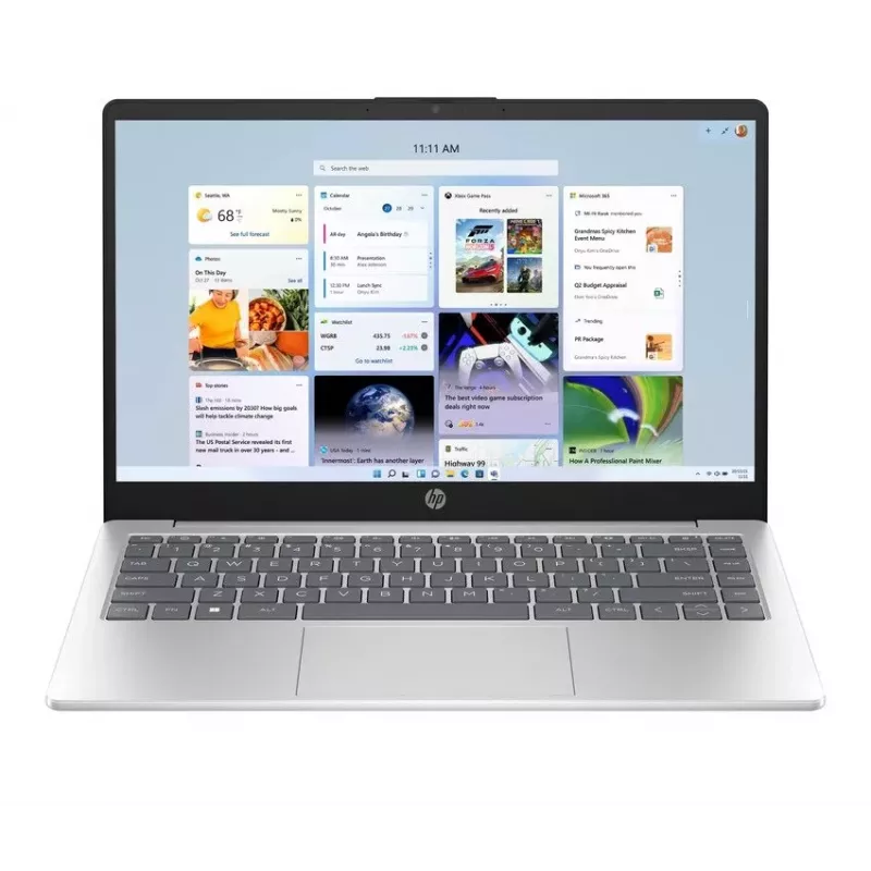 HP Portátil 14-em0021ne, AMD Ryzen 5 7520U, 8GB RAM, 256GB SSD, 14,0 pulgadas FHD, Natural Silver, Windows 11 Home (reacondicionado)