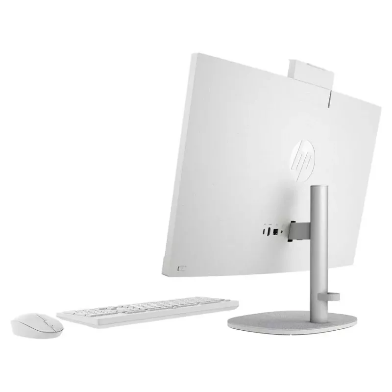 HP All-in-One NGAI 24-ct2001na ordenador de sobremesa, AMD Ryzen 5 8500G, 16 GB DDR5, 512 GB SSD, 23,8 pulgadas FHD IPS, Windows 11 Home, Snow White (reacondicionado)