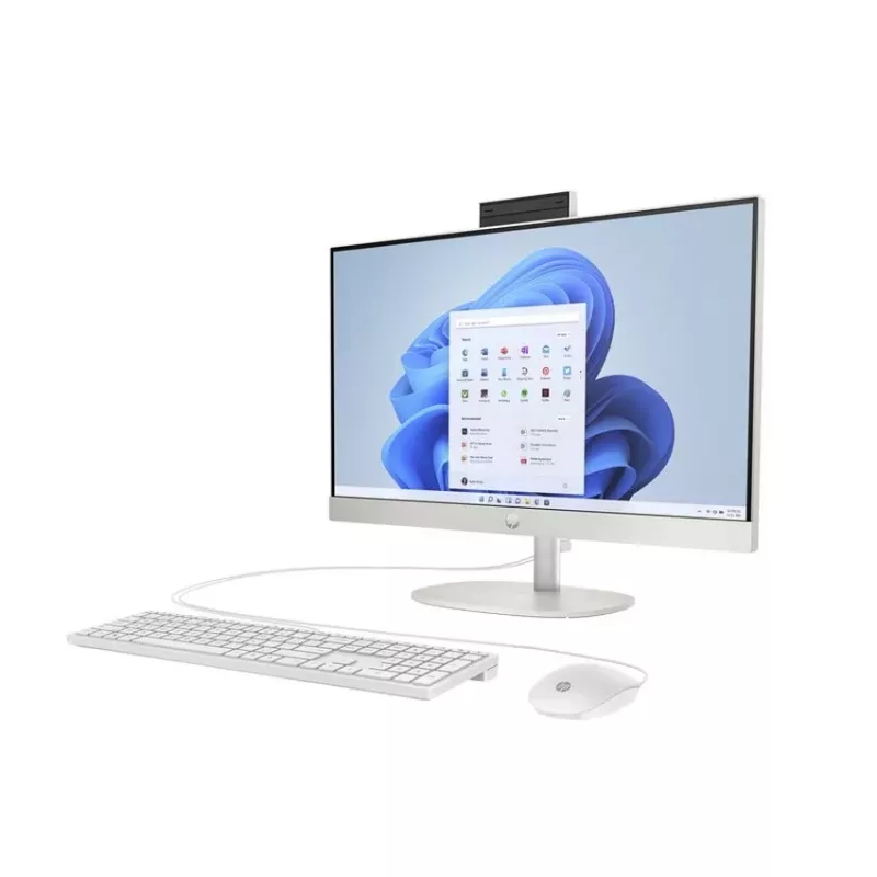 HP All-in-One 24-cr0048na ordenador de sobremesa, pantalla FHD IPS de 23,8 pulgadas, Intel Core i5-1334U, 8 GB RAM, 512 GB SSD, Windows 11 Home, blanco (reacondicionado)