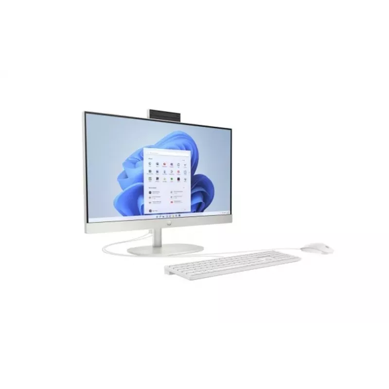 HP All-in-One 24-cr0046na ordenador de sobremesa, Intel Core i5-1334U, 8 GB RAM, 512 GB SSD, pantalla Full HD IPS de 23,8 pulgadas, Windows 11 Home, blanco (reacondicionado)
