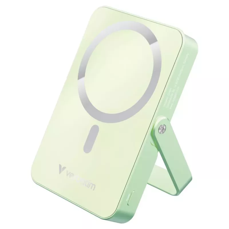 Verbatim Charge 'n' Go Batería externa inalámbrica magnética con soporte 10000mAh USB-C PD 3.0 Verde