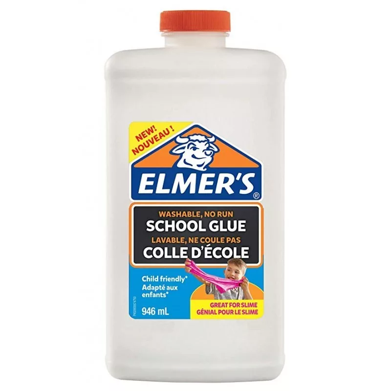 Elmer's 2079104 pegamento líquido - 946 ml (32 fl oz) - PVA lavable, se seca transparente - botella flexible