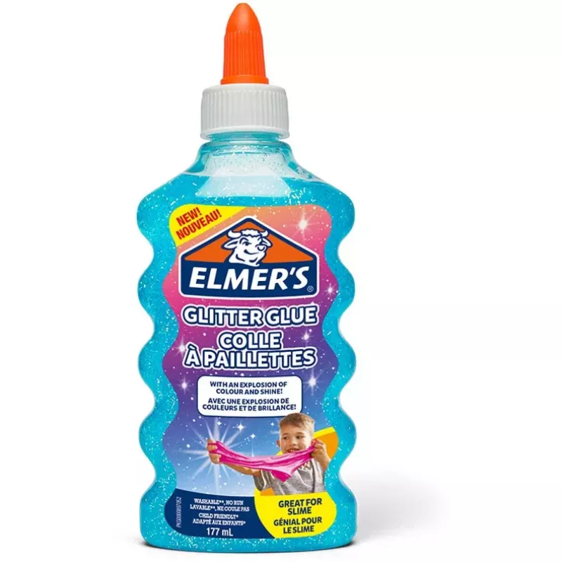 Elmer's 2077252 Pegamento líquido - 177 ml (6 fl oz) - Lavable, no tóxico, seca transparente - Frasco exprimible