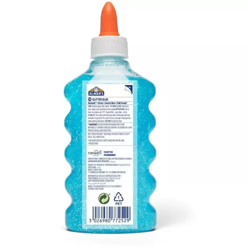 Elmer's 2077252 Pegamento líquido - 177 ml (6 fl oz) - Lavable, no tóxico, seca transparente - Frasco exprimible