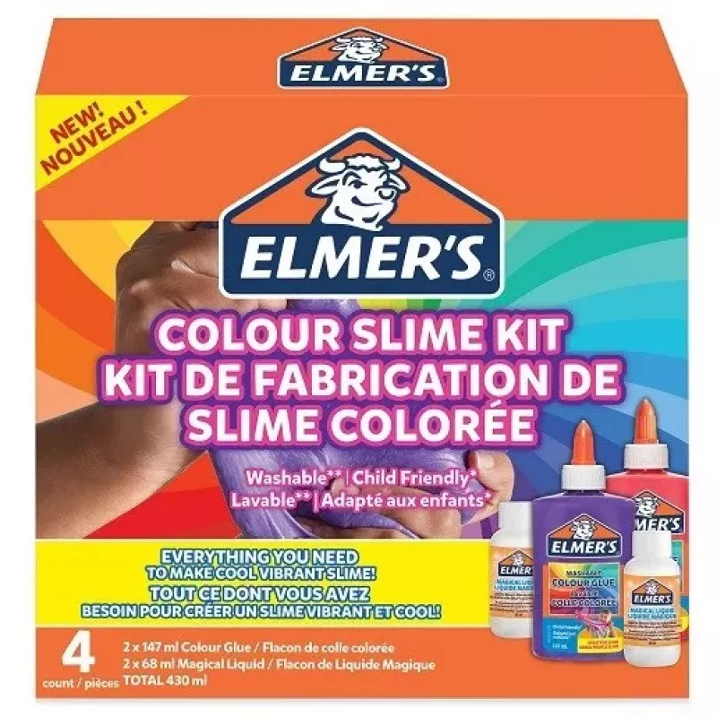 ELMER'S Elmers Kit de slime DIY de colores opaco