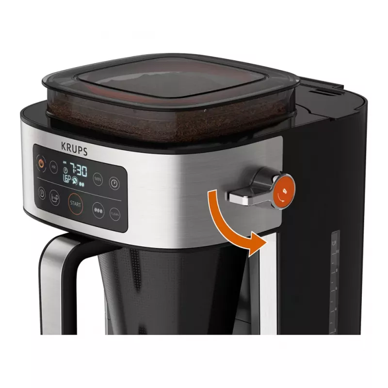 KRUPS KM760D Cafetera de filtro Aroma Negra 2-10 Tazas