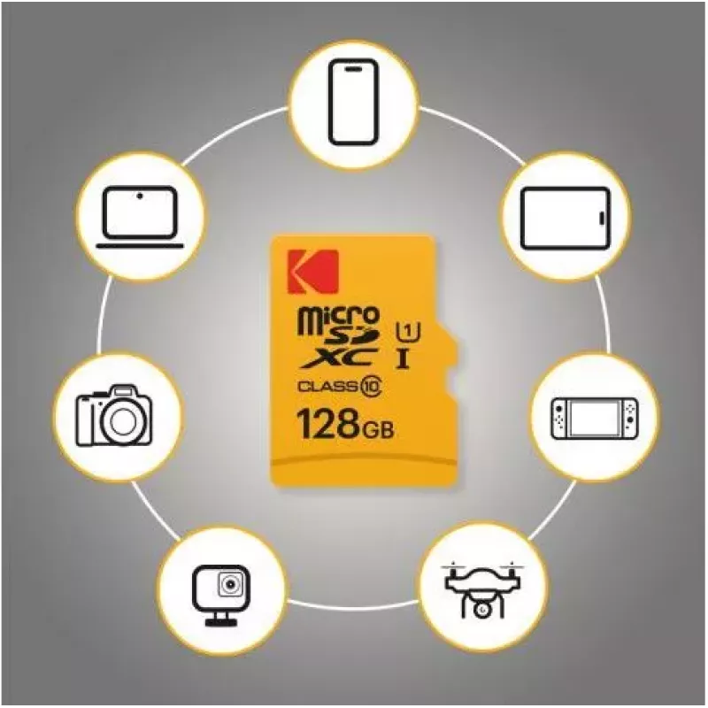 Kodak MicroSDXC 128GB UHS-I U3 Tarjeta de memoria Ultra