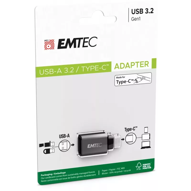 Emtec Adaptador USB 3.1 a USB-C