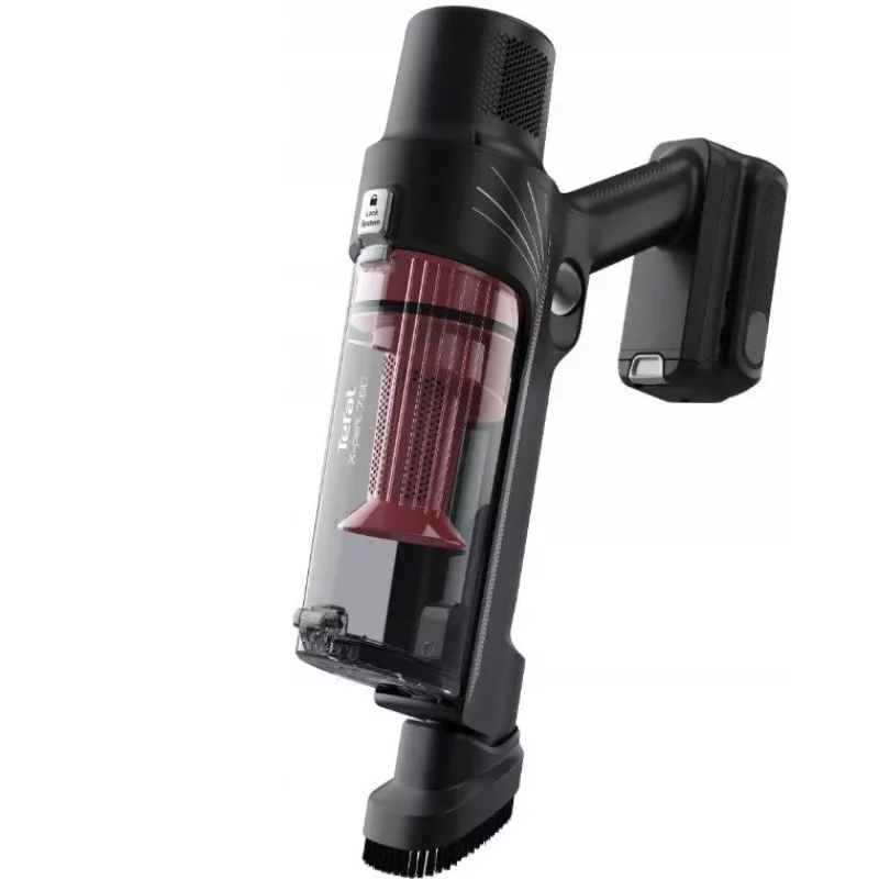 Tefal X-Pert 7.60 Animal TY6A75 Aspirador escoba sin cable, 18,5 V, Rojo/Negro