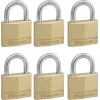 Master Lock 140EURSIX pack de 6 candados con la misma llave 22mm Cuerpo de latón