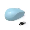 PORT CONNECT Mouse Collection II Inalámbrico 2,4 GHz Azul pastel