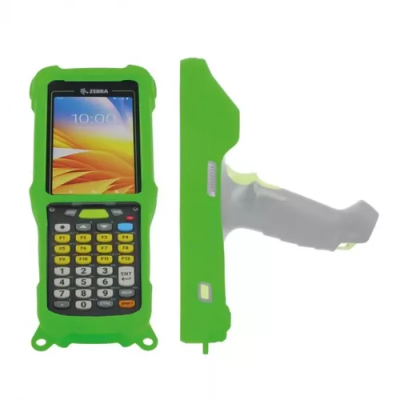 Mobilis Funda de silicona rugged para Zebra MC9400 MC9450, verde de seguridad 802C