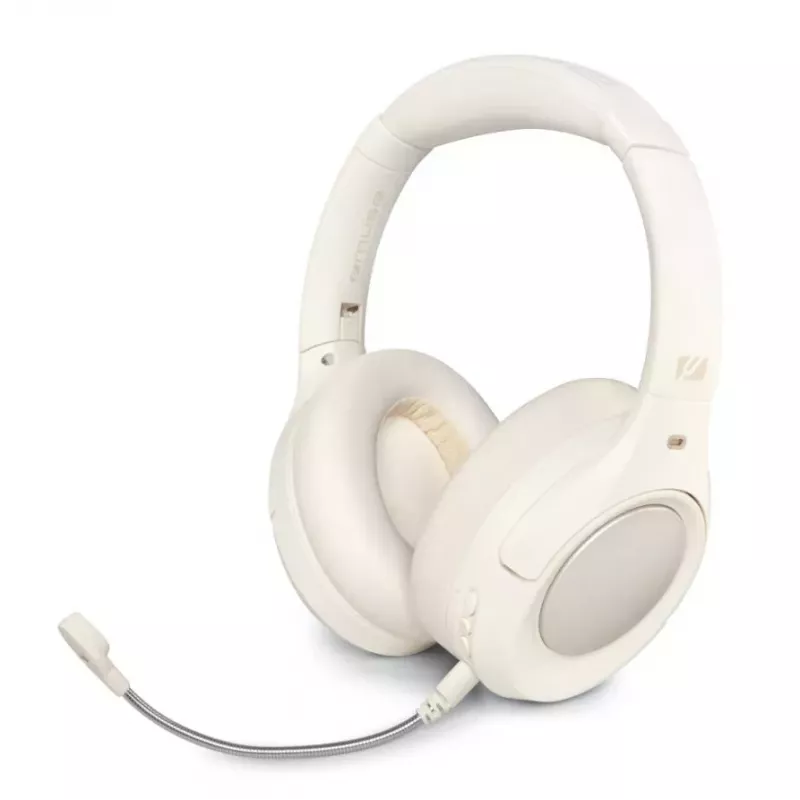 Muse M-295 ANCW Auriculares inalámbricos over-ear con cancelación activa de ruido, Blanco
