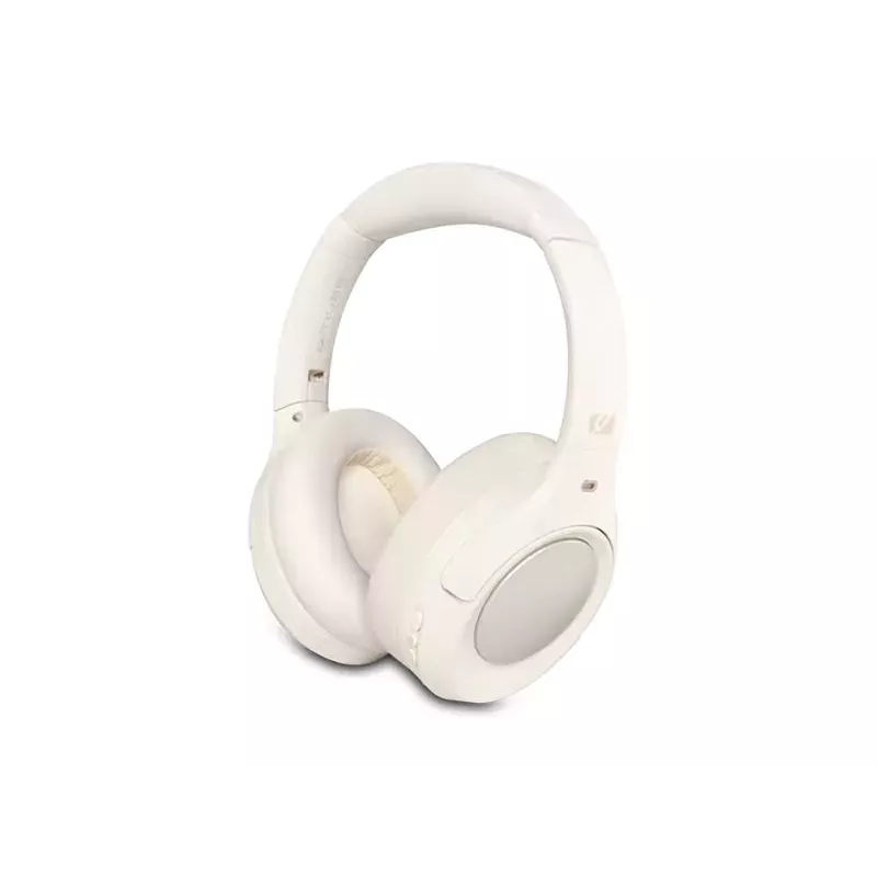 Muse M-295 ANCW Auriculares inalámbricos over-ear con cancelación activa de ruido, Blanco
