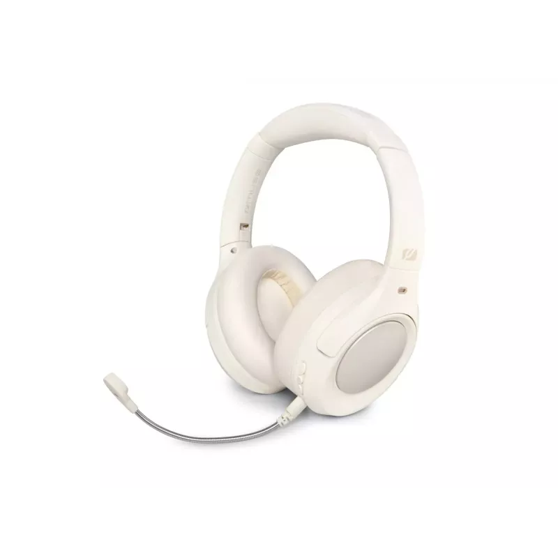 Muse M-295 ANCW Auriculares inalámbricos over-ear con cancelación activa de ruido, Blanco