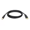 Tripp Lite U022-015 Cable de dispositivo USB 2.0 Hi-Speed A/B, apantallado, macho/macho, 15 ft (4.57 m), Negro