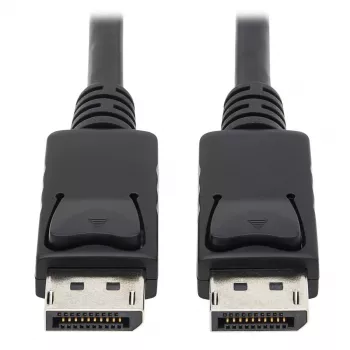 EATON Tripp Lite Series Cable DisplayPort con conectores de bloqueo, 4K 60 Hz (M/M), Negro, 10 ft. (3,05 m)