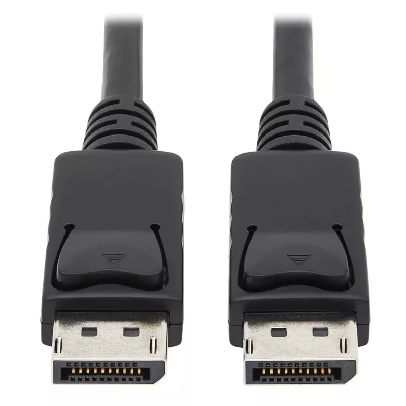 EATON Tripp Lite Series Cable DisplayPort con conectores de bloqueo, 4K 60 Hz (M/M), Negro, 10 ft. (3,05 m)