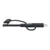 Eaton Tripp Lite Series Cable de sincronización/carga universal USB-A a Lightning, USB Micro-B y USB-C (M/3xM), certificado MFi, Negro, 1,8 m