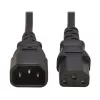 Eaton Tripp Lite Serie Cable de alimentación, IEC 60320 C14 a C13, 0,5 m, Negro