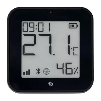 Shelly Sensor de temperatura y humedad ZB Negro
