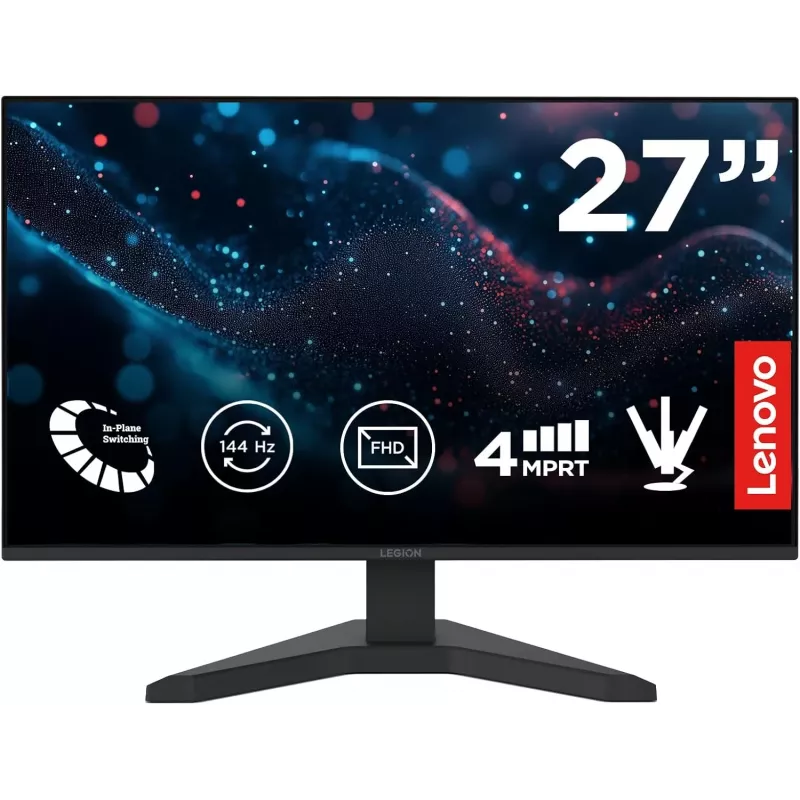 Lenovo Legion R27s 27 pulgadas IPS QHD monitor gaming, 180Hz, 0,5ms, FreeSync Premium, HDR400 (reacondicionado)