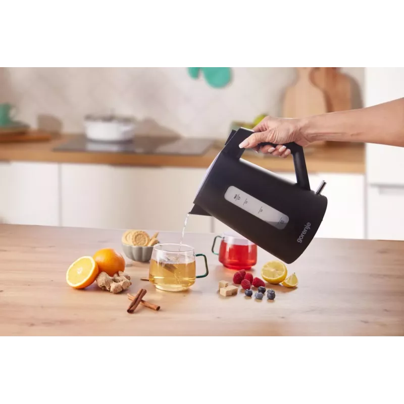 Gorenje K17OPB hervidor de agua 2200 W 1,7 L plástico negro base giratoria 360°
