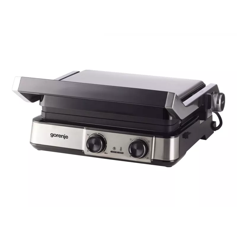 Gorenje GCG2000MT parrilla eléctrica multifunción, placas fijas, negro, 2000 W