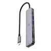 SBOX H-999 hub USB-C 7 en 1 Space Gray