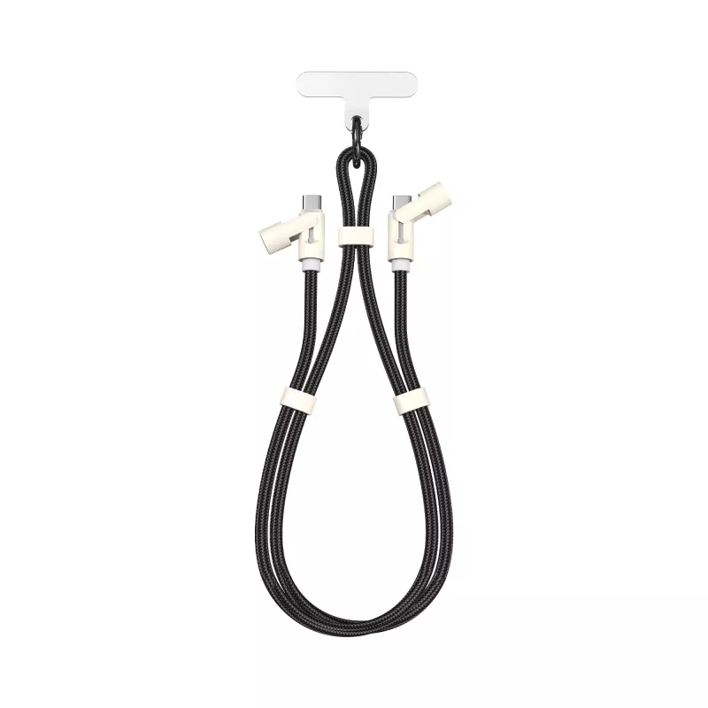 SBOX LANYARD BLACK cable USB-C a USB-C 1,5 m negro