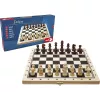 SIMBA-DICKIE Deluxe Wooden Chess Set - caja de ajedrez plegable con piezas Staunton ponderadas