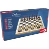 SIMBA-DICKIE Deluxe Wooden Chess Set - caja de ajedrez plegable con piezas Staunton ponderadas