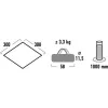 High Peak Tarp 1 (gris, 3m x 3m)