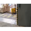 Durable S32R pasacables de suelo, PVC, negro/amarillo, redondeado, 1000 mm
