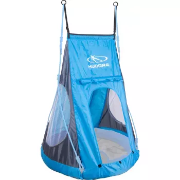 HUDORA Columpio nido con tienda Cosy Castle 90 (azul/negro)