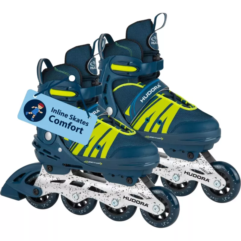 HUDORA Patines en línea Comfort talla 29-34 (azul/amarillo)