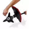 EINHELL Professional GP-BC 36/430 Li P BL-Solo Desbrozadora a batería, 36V (2x18V), motor sin escobillas, 43cm de ancho de corte, rojo/negro, batería y cargador no incluidos