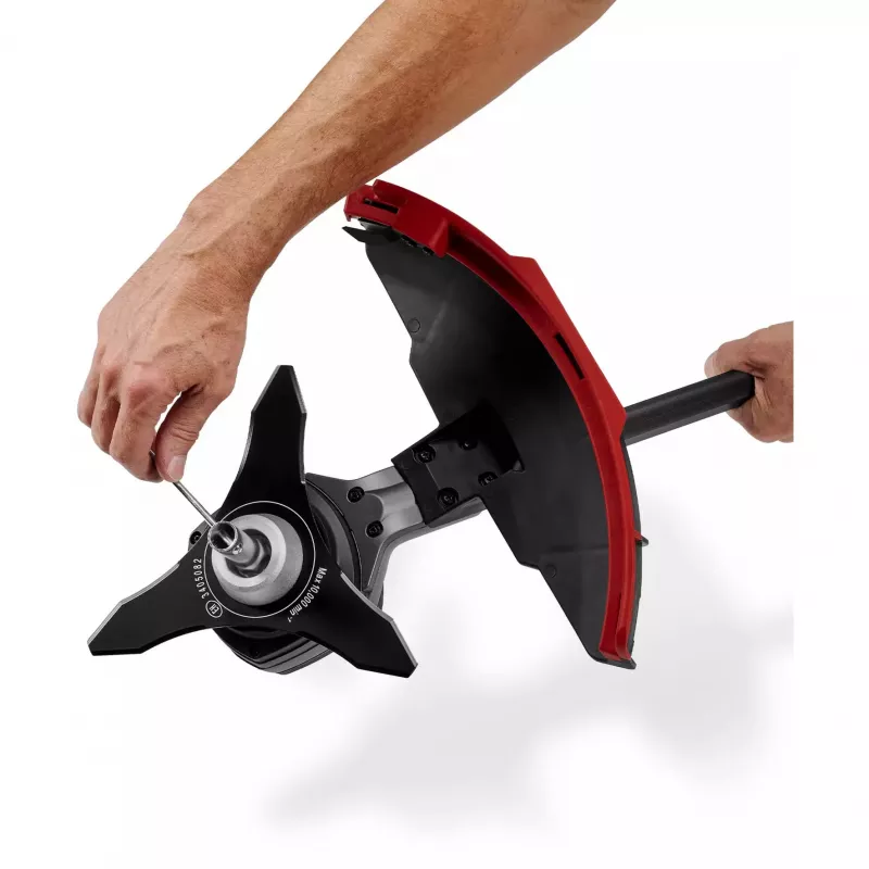 EINHELL Professional GP-BC 36/430 Li P BL-Solo Desbrozadora a batería, 36V (2x18V), motor sin escobillas, 43cm de ancho de corte, rojo/negro, batería y cargador no incluidos