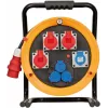 Brennenstuhl 1319110010 Alargador con carrete 40m H07RN-F 3G2.5 IP44 4x Schuko Negro/Naranja
