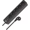 Brennenstuhl ecolor 5GN Regleta de enchufes 3m Negra