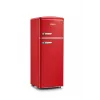 SEVERIN RKG 8930 Retro Red Frigorífico-congelador combinado, 208 L, clase energética E