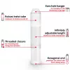 EINHELL-KWB Juego de cinceles SDS-plus 250 mm, 4 piezas