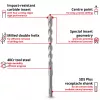 EINHELL-KWB Juego de brocas para martillo SDS-plus, Ø 6-14 mm (7 piezas, 210 mm)