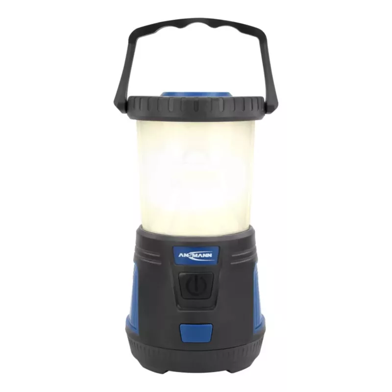 ANSMANN CL600B linterna de camping con batería - negro/azul - ABS - gancho de suspensión - IPX4 - 600 lúmenes
