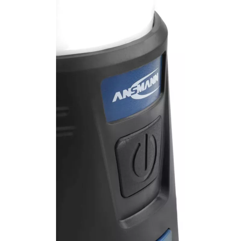 ANSMANN CL600B linterna de camping con batería - negro/azul - ABS - gancho de suspensión - IPX4 - 600 lúmenes