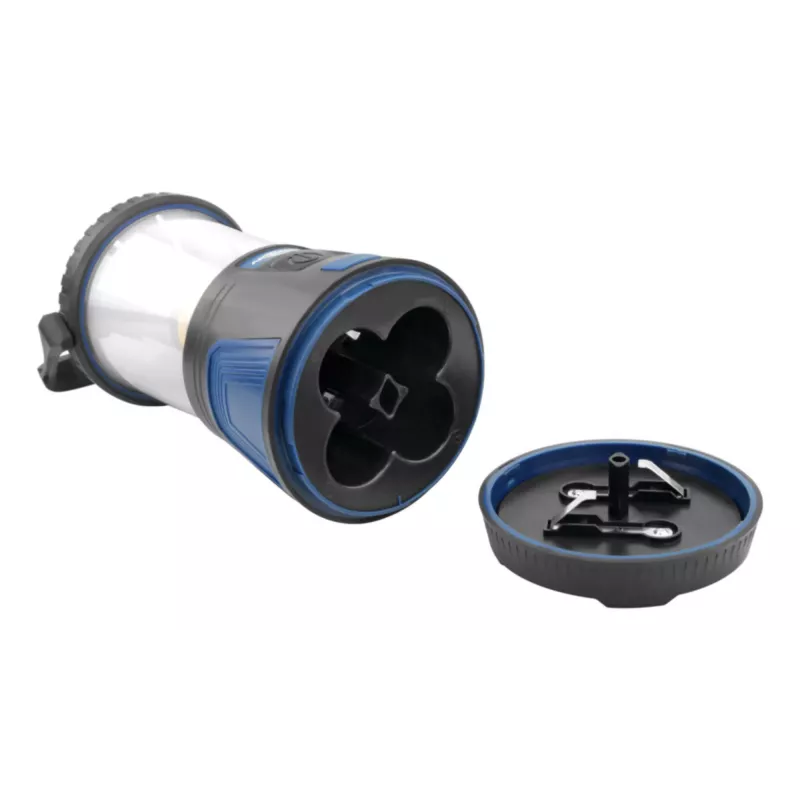 ANSMANN CL600B linterna de camping con batería - negro/azul - ABS - gancho de suspensión - IPX4 - 600 lúmenes