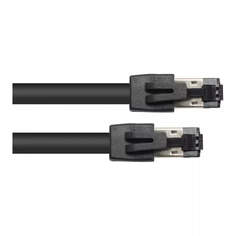 GoodConnections RNS® cable de red Cat.8.1 S/FTP, 0,5 m, negro, LSZH, 40 Gbit/s, 2000 MHz