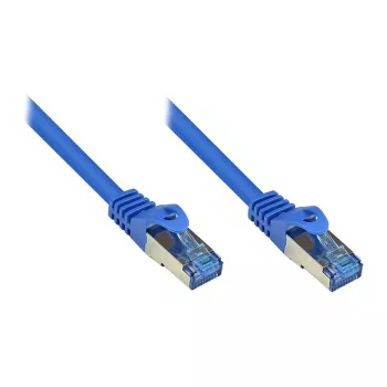 GoodConnections RNS® Cable de red con protección antiacodamiento, Cat.6A, S/FTP, PiMF, libre de halógenos, 500MHz, azul, 2m