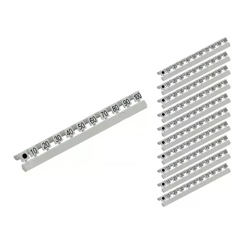GoodConnections Marcadores numéricos para cables de fibra óptica LC, de 10 a 100 en pasos de diez, juego de 10 piezas (GC-N0071)
