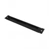 GoodConnections Brush Strip 380 mm x 57 mm para armario de pared 19 inch Good Connections FLAT-Pack (GC-RFxxxS), negro intenso (RAL 9005)
